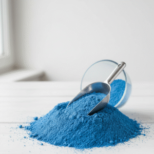 بودرة قنابل الاستحمام الفواره زرقاء اللون