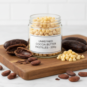 معينات زبدة الكاكاو غير المكررة (200 غرام)