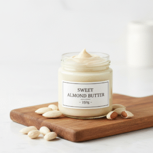 زبدة اللوز الحلوة الناعمة