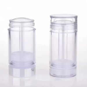 مزيل عرق مخصص، شكل دائري، بلاستيك شفاف، غير لامع 30 مل ، - عدد 12