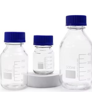 زجاجة كاشف زجاجية كبيرة القطر سعة 500مل - شفاف