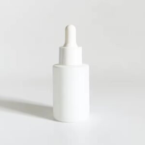 زجاج قطارة ابيض مات 30 مل