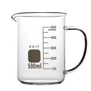 كوب زجاجي بمقبض سعة: 250 ml