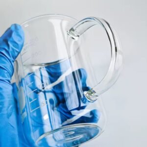 كوب زجاجي بمقبض سعة: 100 ml