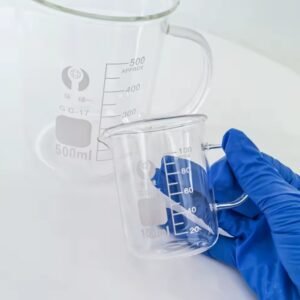 كوب زجاجي بمقبض سعة 50 ml