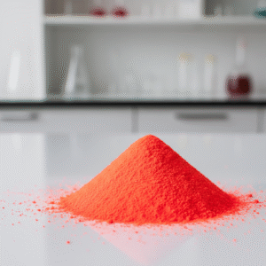 برتقالي أحمر نيون