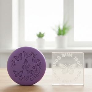 Butterfly Soap acrylic Stamp - ختم الصابون الأكريليكي على شكل فراشة