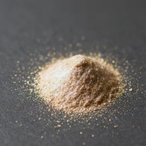 ميكا بيضاء ذهبيه