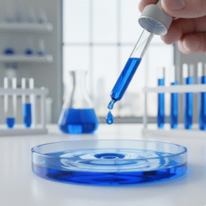 سائل مختبر بلون أزرق بحري (15 مل)